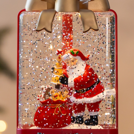 Новорічний ліхтар з підсвіткою та музикою 