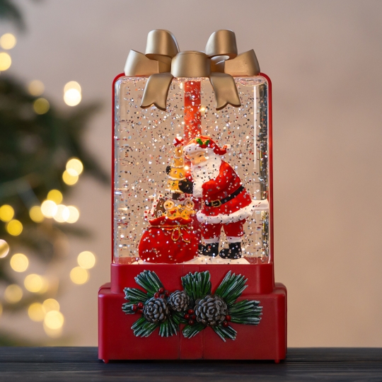 Новорічний ліхтар з підсвіткою та музикою 