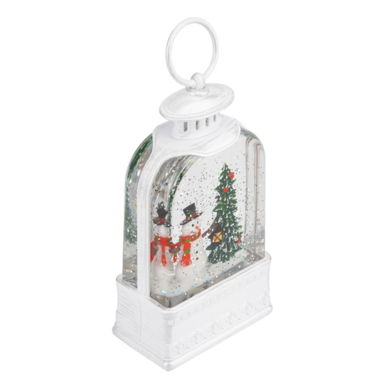 Новогодний фонарь с подсветкой и музыкой 