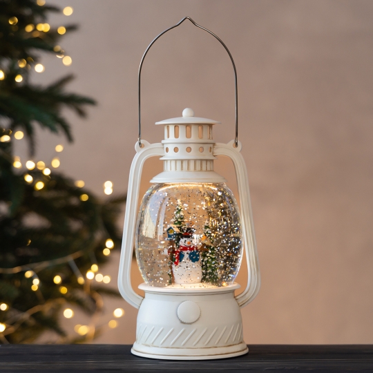 Новорічний ліхтар з підсвіткою та музикою 