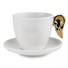 Чашка з блюдцем "Серце янгола" 220 мл (4000-044)