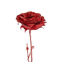 Новорічна троянда 74 см червона (6008-024)