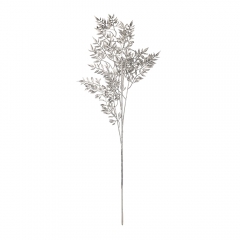 Декоративна гілка "Крижана мелодія", срібна, 92 см (9156-010)