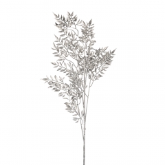 Декоративна гілка "Крижана мелодія", срібна, 92 см (9156-010)