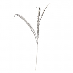 Декоративна гілка "Сніжна вуаль", срібна, 102 см (9156-012)
