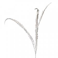 Декоративна гілка "Сніжна вуаль", срібна, 102 см (9156-012)