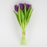 Букет латексних тюльпанів, 7 бутонів, фіолетовий, 31 см (2026-006/purple)