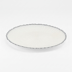 Блюдо "Срібна хвиля", 33 см ВРЯТОВАНА ПОЗИЦІЯ (9294-007)