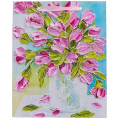 Подарунковий пакет "Акварельні мазки", 18*23 см (18925-007)