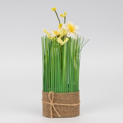 Великодня композиція «Жовті квіти», 20 см (5008-007)