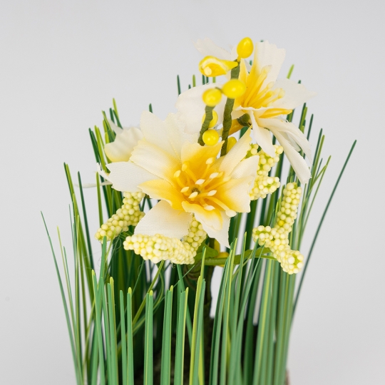 Пасхальная композиция «Желтые цветы», 20 см (5008-007)