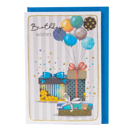 Вітальна листівка з конвертом до Дня Народження 