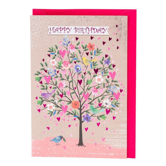 Вітальна листівка з конвертом до Дня Народження 