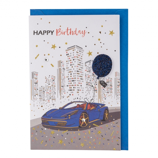 Вітальна листівка з конвертом до Дня Народження 