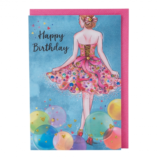 Вітальна листівка з конвертом до Дня Народження Вітальна листівка з конвертом до Дня Народження