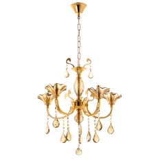 Люстра классическая с медовыми плафонами (5 лампы) (OU003/5/gold) (OU003/5/gold)