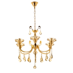 Люстра классическая с медовыми плафонами (6 лампы) (OU003/6/gold) (OU003/6/gold)