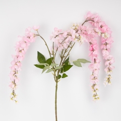 Штучна звисаюча гілка "Гліцинія", рожева, 110 см (9296-008)