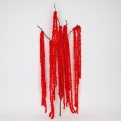 Штучна звисаюча гілка "Амарант", червона, 120 см (9297-001)