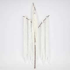 Штучна звисаюча гілка "Амарант", біла, 120 см (9297-006)
