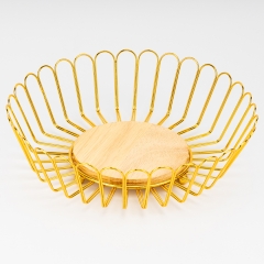 Фруктовница "Дары Солнца", золотая, 28 * 9 см СПАСЕННАЯ ПОЗИЦИЯ (9282-004)