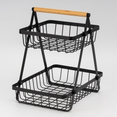 Фруктовница двухуровневая "Лофт", черная, 30,5 см СПАСЕННАЯ ПОЗИЦИЯ (9282-006)