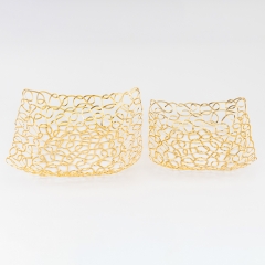 Набор с 2 фруктовниц "Золотая гармония", 27 * 27 см СПАСЕННАЯ ПОЗИЦИЯ (9290-005)