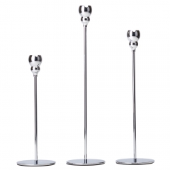 Набір з 3 підсвічників "Симфонія", срібний, 32*27*22 см (9137-004)