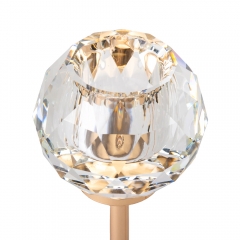 Набір з 3 підсвічників "Діамант", золотий, 21*17,7*14,7 см (9137-012)