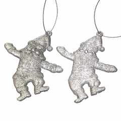 Набор украшений "Серебряные Деды Морозы" (022NR/silver)