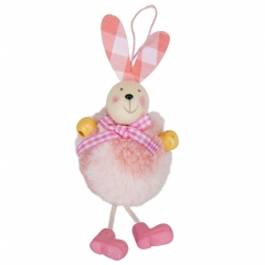 Подвесная фигурка "Кролица", розовая, 15,5 см. (9109-006)