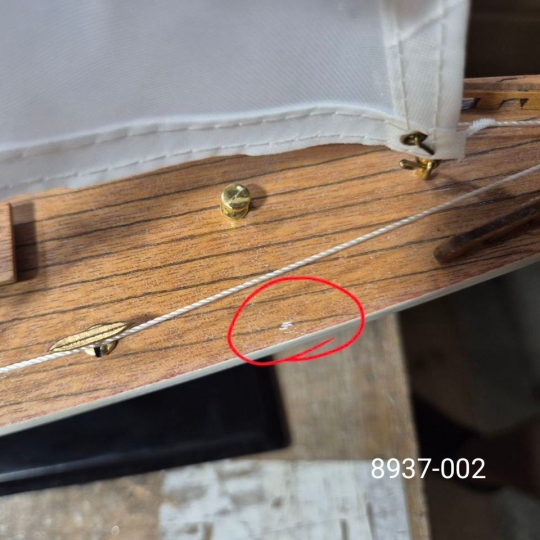 УЦІНКА Дерев'яна модель, вітрильник 59 см (Без коробки,плями,подряпини) (00BR-8937-002)