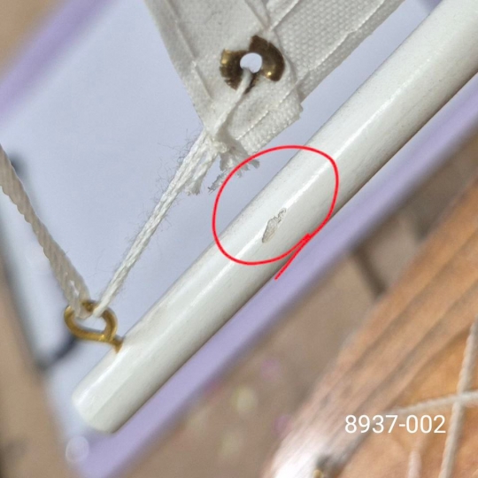 УЦІНКА Дерев'яна модель, вітрильник 59 см (Без коробки,плями,подряпини) (00BR-8937-002)