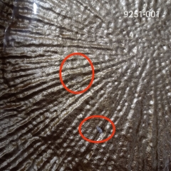 УЦІНКА Тарілка "Світанок", золота, 34 см (Бульбашки,сміття) (00BR-9251-001)