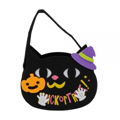 Фетровий кошик для солодощів "Чорна кішка", 20 см (9243-015)