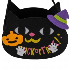 Фетровий кошик для солодощів "Чорна кішка", 20 см (9243-015)