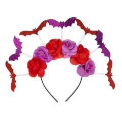 Ободок "Квіти з кажанами", 23 см * Рандомний вибір дизайну (9243-016)