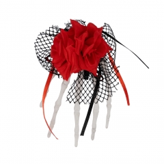 Декор на Хелловін "Троянда примари", 10,5 см (9243-025)