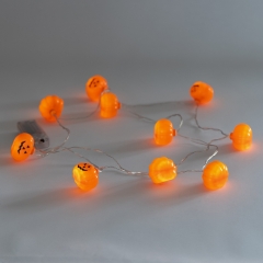 Світлодіодна гірлянда (LED) з 10 елементами "Гарбузики", 190 см (9243-027)