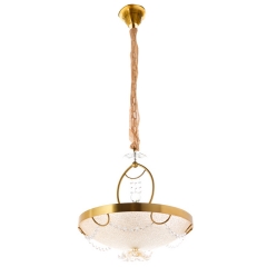 Люстра-подвес круглая в бронзовом цвете 45 см (3 лампы) (RL004) (RL004)