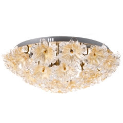 Люстра-припотолочная с цветочным декором (12 ламп) (RL017) (RL017)