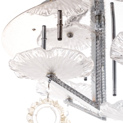 Люстра-припотолочная со стеклянным декором (10 ламп) (RL022) (RL022)