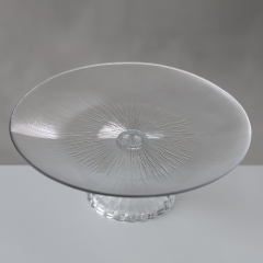 УЦІНКА Тортівниця "Променисте сяйво", 25,5*9,5 см (Відклеєна основа біля ніжки) (00BR-9269-014)