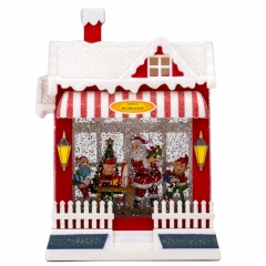 Новорічний ліхтар "Різдвяний магазин", 25 см (9152-016)