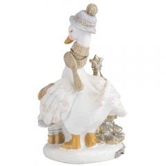 Статуетка "Новорічний гусак", 16 см (6014-046)