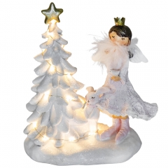 Статуетка "Зимова прогулянка", 16 см (6014-053)