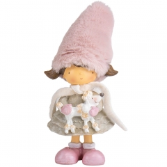 Статуетка "Дівчинка з песиком", 22 см (6014-070)