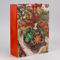 Подарунковий пакет "Новорічне сяйво", 31*42 см * Рандомний вибір дизайну (9263-003)