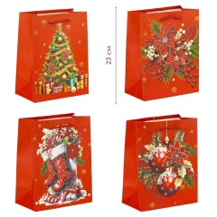 Подарунковий пакет "Краса Нового року", 18*23 см * Рандомний вибір дизайну (9263-004)