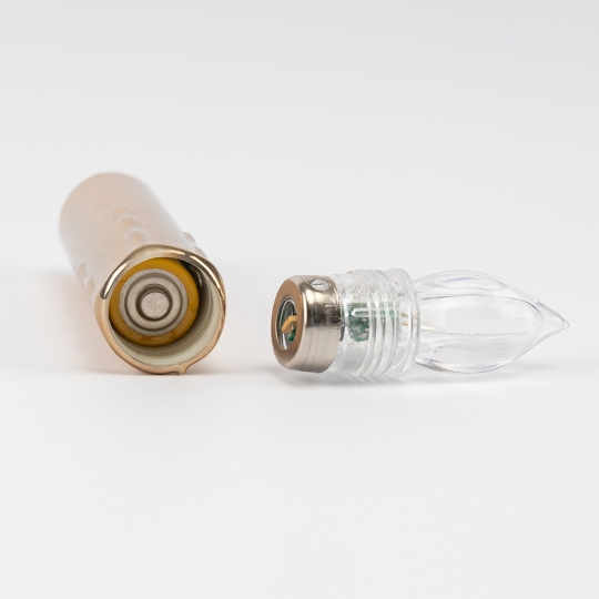 Набір з 10 світлодіодних свічок (LED) з кліпсами на ялинку, золотий, 10 см (9261-001)